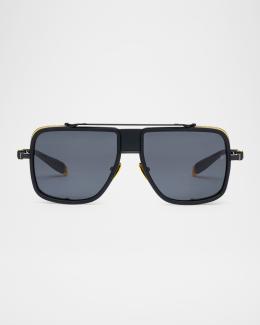 Balmain Premier Titanium Aviator Sunglasses | Neiman Marcus display picture 2
