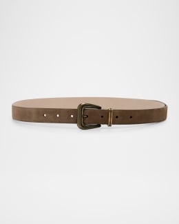 Saint Laurent YSL Monogram Leather Belt | Neiman Marcus Saint Laurent YSL Monogram Leather Belt | Neiman Marcus