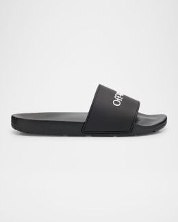 Loewe Men's Flex Anagram Soft Calfskin Slide Sandals