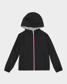 Moncler Boy's New Urville Hooded Rain Jacket, Size 12-14 | Neiman