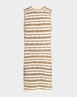 Templeton Sleeveless Stripe Knit Dress | Neiman Marcus