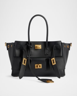 Balenciaga Rodeo Large Croc-Embossed Shoulder Bag | Neiman