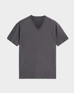 John Varvatos Men's Miles Slub V-Neck T-Shirt | Neiman Marcus