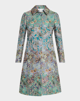 Marni Printed Straight Duster Coat | Neiman Marcus
