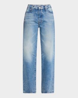 Ganni Broderie Anglaise Carpenter Jeans | Neiman Marcus