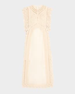 Zimmermann Coco Embroidered Denim Shirt | Neiman Marcus