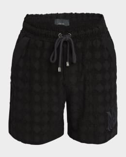Amiri Men's Bleach Bandana Denim Shorts | Neiman Marcus