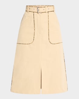 スカート Dries Van Noten 'Soni' skirt Soni pleated midi skirt in pink - Dries Van Noten | Mytheresa