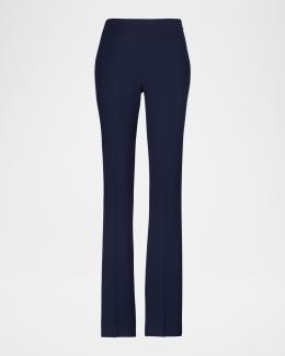 Proenza Schouler Marlene Tropical Wool Kick-Flare Pants | Neiman