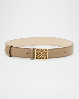 Toteme Swirl Suede Belt | Neiman Marcus