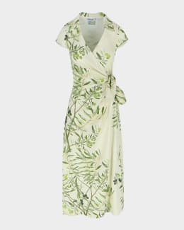 Zimmermann Wanderlust Wrap Midi Dress | Neiman Marcus