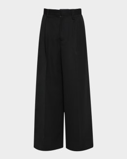 Jil Sander Men's Belted Straight-Leg Cuffed Trousers