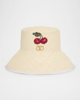 Jacquemus Le Bob Bordino Bucket Hat With Sherpa Trim