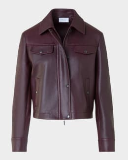 【日本入手困難】プラダ Nappa leather biker jacket ジャケット Prada Nappa Leather Biker Jacket - Black | Editorialist