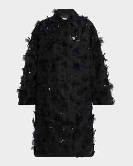Marni Printed Straight Duster Coat | Neiman Marcus