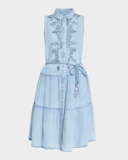 3.1 Phillip Lim Endless Loop T-Shirt Combo Dress with Lace