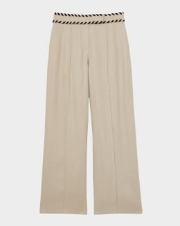 Marques'Almeida Satin Brocade Trousers | Neiman Marcus