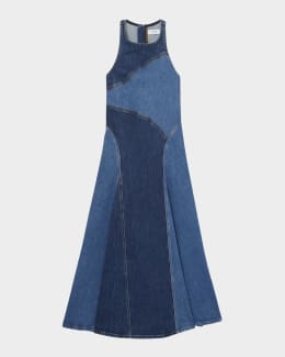 Reiss Liza Sleeveless Cotton Midi Dress | Neiman Marcus