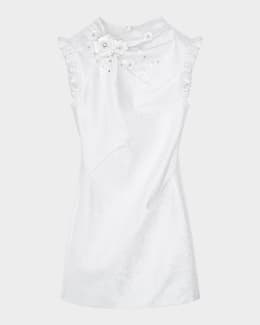 Dress the Population Black Label Sasha Strapless Scalloped Lace Mini Dress  | Neiman Marcus