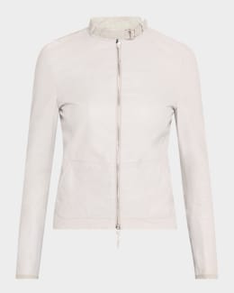 ジャケット・アウター EMPORIO ARMANI LINEN ZIP-UP JACKET Emporio Armani Patch Pocket Linen Zip-Up Jacket | Neiman Marcus