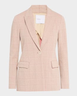 ジャケット a Ferretti Single-breasted Ice-colored jacket Alberta Ferretti Single-Breasted Ice-Colored Jacket in Grey