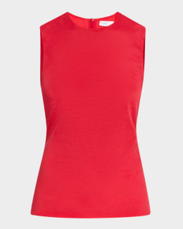 トップス YSL by Tom Ford Silk tank top Saint Laurent Scoop-Neck Silk Tank Top | Neiman Marcus