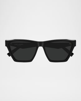 SAINT LAURENT アヒエタサンクラス 769788Y9902 1000 Saint Laurent Cat-Eye Acetate Sunglasses | Neiman Marcus