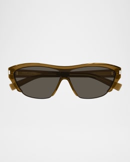 Saint Laurent Classic 11 Monochromatic Aviator Sunglasses | Neiman