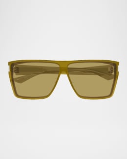 Saint Laurent YSL Rimless Square Metal Sunglasses | Neiman Marcus