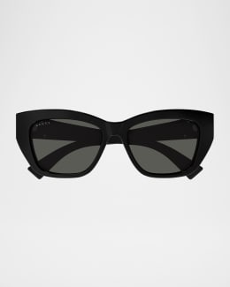 SAINT LAURENT キャットアイフレムサンクラス SL737 004 Saint Laurent™ SL 73 Cat-Eye Sunglasses | EyeOns.com