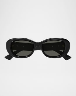 小物 GUCCI rimless orval sunglasses Gucci Rimless Metal Oval Sunglasses with Faux Pearls