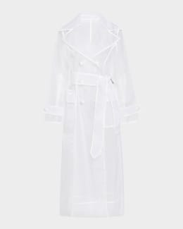 トレンチコート VALENTINO GARAVANI White Poplin Overcoat トレンチコート VALENTINO GARAVANI White Poplin Overcoat