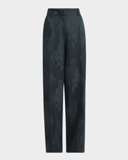VIP【送料関税込】DRIES VAN NOTEN PUVIS PRINETED TROUSERS Dries Van Noten Puvis Printed Straight Leg Long Pants