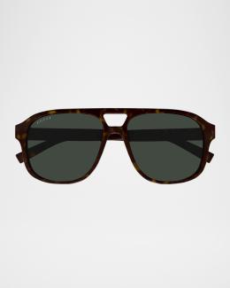 Gucci Men's GG2097SK-001 Square Metal Sunglasses | Neiman Marcus