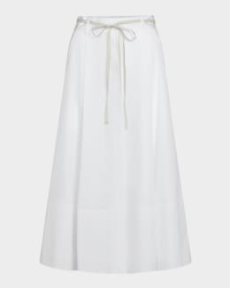 Misook Heritage-Fit Floral Jacquard Knit Midi Skirt | Neiman Marcus