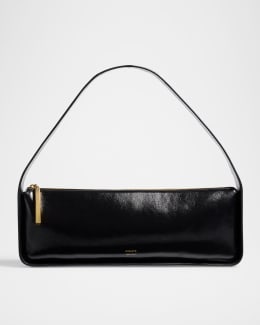 Khaite シモナ シッフショルタハック H2040803L803 121 Khaite Simona Crackle Patent Leather Shoulder Bag | Neiman