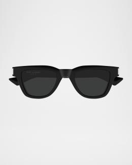 Saint Laurent Men's SL 83-001 Acetate Rectangle Sunglasses