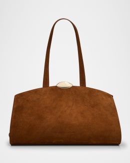 Benedetta Bruzziches Sofia La Petite Suede Shoulder Bag