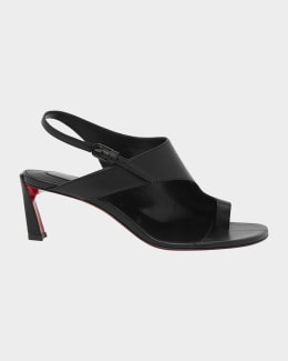 Jimmy Choo Lua Ruched Leather Mule Sandals | Neiman Marcus