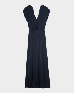 国内発| ULLA JOHNSON フリルトリム ベルベットミディドレス 国内発| ULLA JOHNSON フリルトリム ベルベットミディドレス