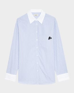 Zadig & Voltaire Truett Soft Butterflies Button-Front Shirt