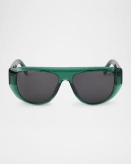 Palm Angels Claire Cat-Eye Acetate Sunglasses | Neiman Marcus display picture 3