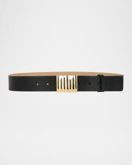 Michael Kors Swag Chain Leather Belt | Neiman Marcus display picture 3