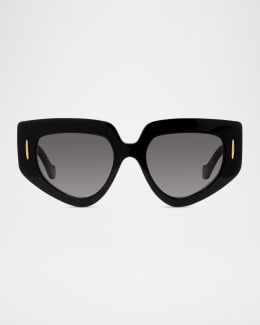 【Loewe】アナグラムスクエアグラス Loewe Anagram Acetate Square Sunglasses | Neiman Marcus