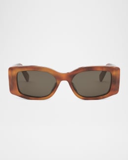 Balmain Triomphe Rectangle Sunglasses | Neiman Marcus