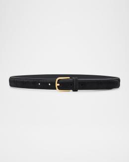 Toteme Slide Clasp Naplak Leather Belt | Neiman Marcus display picture 3