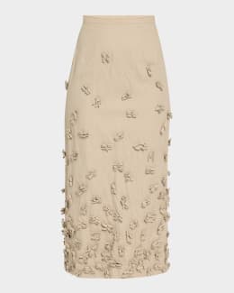 スカート ZIMMERMANN 'Crush Flutter Maxi' skirt Green Zimmermann Crush Flutter Maxi Skirt - Green | 2148SR251MNTLACPRI
