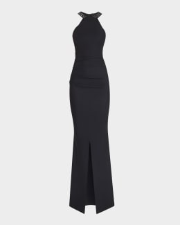 Chiara Boni La Petite Robe Strapless Illusion Skirt Gown