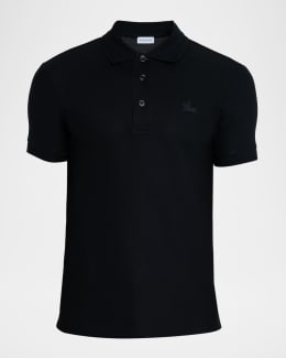 トップス BURBERRY black polo shirts swag archive Cotton Piqué Polo Shirt in Black | Burberry® Official
