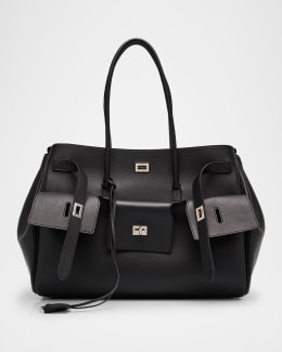 国内配送【BALENCIAGA】Bel Air Mini  レザー バッグ BALENCIAGA Carry All Bel Air mini leather tote | NET-A-PORTER